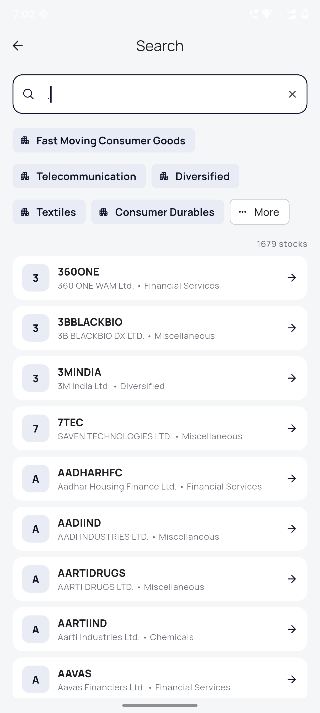 AceStock stock search